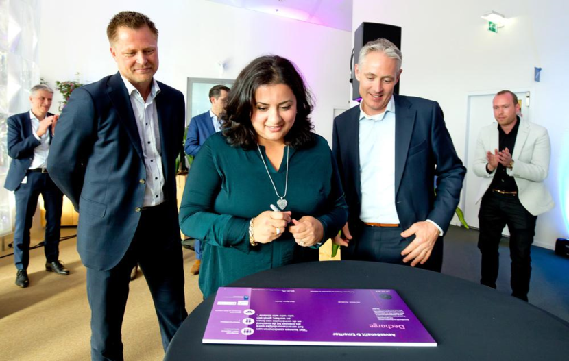 Foto AevesBenefit en Emeritor - Edwin Bijlsma, Ayten Zor en Wim Nieland